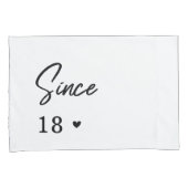 Modern Romantic Couple Wedding Jubileum Bedroom Kussensloop (Voorkant-Rechts)