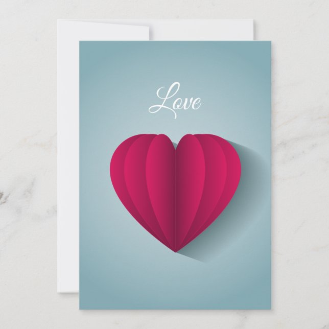 Modern Romantic Heart Love (Voorkant)