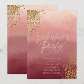 Modern Romantic Valentine’s Party Invitation (Devant / Derrière)