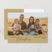 Modern Romantic, vrolijk Briefkaart kerstfamilie (Voorkant / Achterkant)