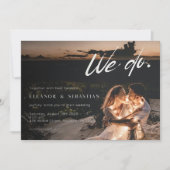 Modern Romantic We Do Photo Wedding Invitation (Devant)