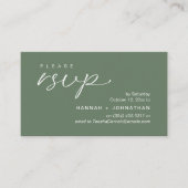 Modern Romantic Wedding Invites RSVP Reminder Card Informatiekaartje (Voorkant)