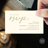 Modern Romantic Wedding Invites RSVP Reminder Card Informatiekaartje