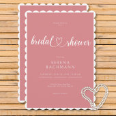 Modern Romantisch Minimaal Roze Vrijgezellenfeest Kaart