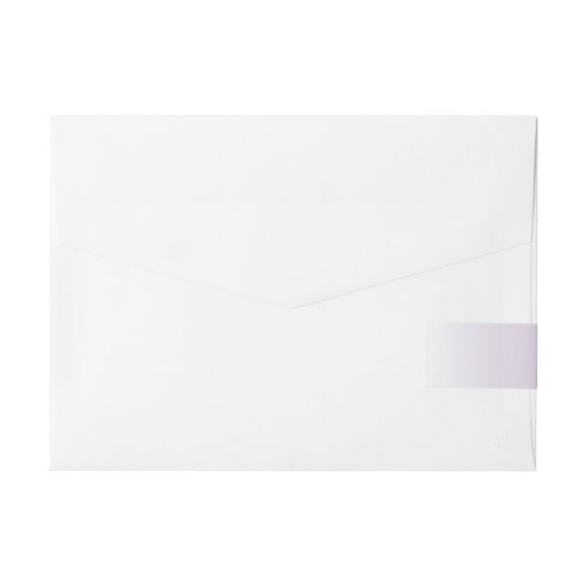 Modern Romantisch Zomer lila Ombre paarse Omwikkelbaar Adreslabel (Achterkant)