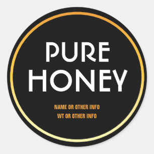 Modern Rond Honey Jar Label