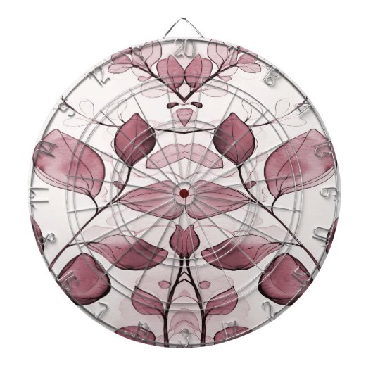 Modern rood blad dartboard dartbord (Voorkant)