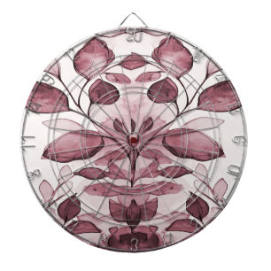 Modern rood blad dartboard dartbord