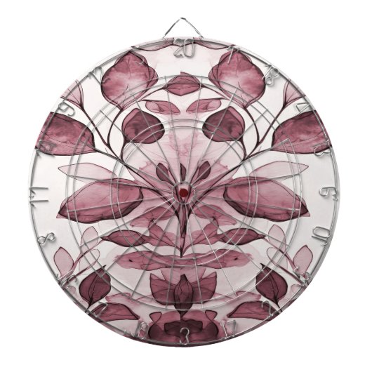 Modern rood blad dartboard dartbord (Voorkant)