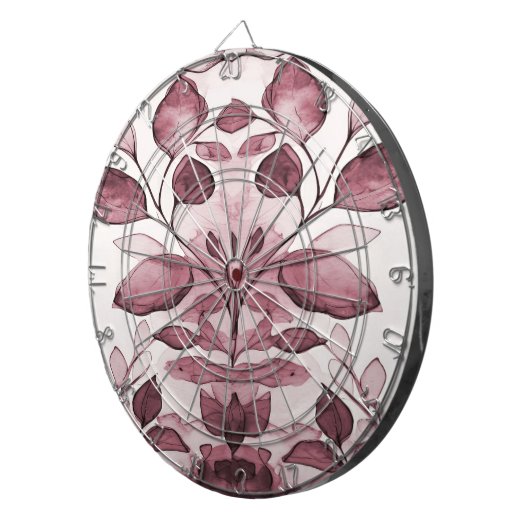 Modern rood blad dartboard dartbord (Voorkant Rechts)