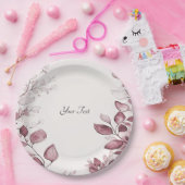 Modern rood blad papier Bord (Feest)