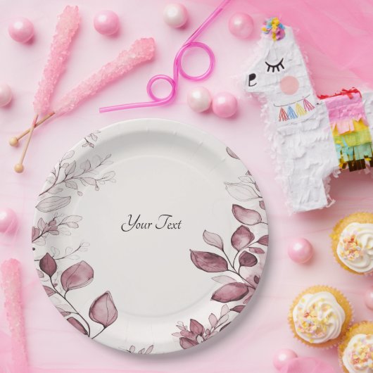 Modern rood blad papier Bord (Feest)