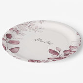 Modern rood blad papier Bord (Gekanteld)