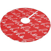 Modern rood en wit kerstpatroon kerstboom rok (Gekanteld)