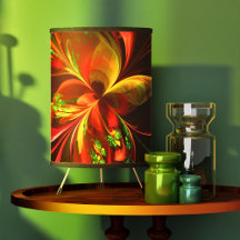 Modern rood groen bloemig Abstract kunstpatroon #0