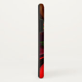 Modern rood groen bloemig Abstract kunstpatroon #0 Case-Mate iPhone Case (Achterkant/rechts)
