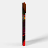 Modern rood groen bloemig Abstract kunstpatroon #0 Case-Mate iPhone Case (Achterkant / Rechts)