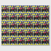 Modern rood trekkerpapier cadeaupapier (Vlak)