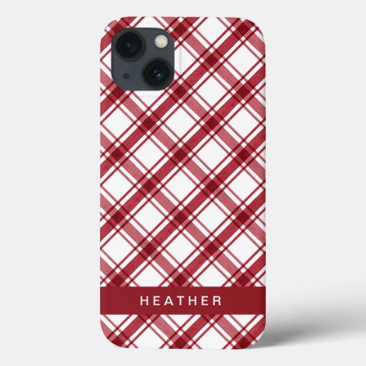 Modern Rood Wit Case-Mate iPhone Case (Achterkant)