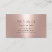 Modern Roos Gold Crowns Beauty Salon Spa Loyalty (Achterkant)
