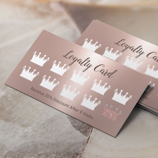 Modern Roos Gold Crowns Beauty Salon Spa Loyalty