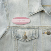 Modern Roos Gold Glitter Elegant Handschrift Naamplaatje (In situ)