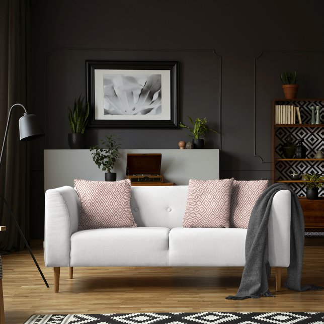 Modern Roos Gold Glitter Geometric Pattern Kussen (Creator heeft geüpload)