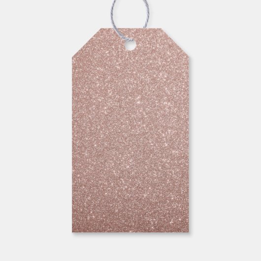 Modern Roos Gold Glitter Miss naar Mrs Vrijgezelle Cadeaulabel (Achterkant)