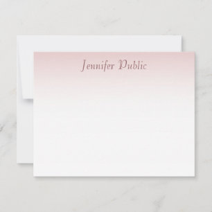 Modern Roos Gold Handschrift Script Sjabloon