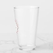 Modern Roos Gold Monogram Geometric v2 Glas (Links)