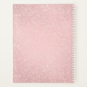 Modern Roos Gold Monogram & Motivation Black Planner (Achterkant)