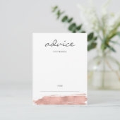 Modern Roos Gold-penseeladvies voor bride Kaart (Staand voorkant)