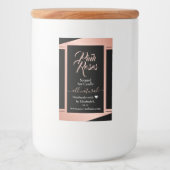 Modern Roos Gold Product Candle Packaging Labels Voedselcontainer Etiket (Voorkant)