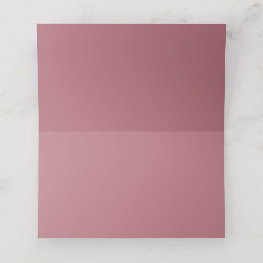 Modern Roos Gold Script minimal bruiloft (Binnenkant ongevouwen)