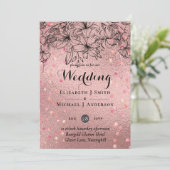 Modern Roos Gold Trendy budget Weddenschap (Staand voorkant)