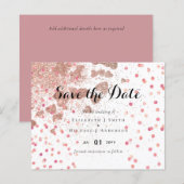 Modern Roos Gold Trendy budget Weddenschap (Voorkant / Achterkant)