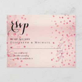 Modern Roos Gold Trendy budget Weddenschap Briefkaart