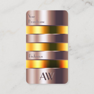 Modern Roos Goud Glas Sinaasappel Vloeistoffen en Visitekaartje