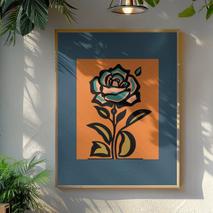 Modern Roos Revival: Bold Graphic Poster