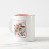 Modern rose Best Friends Bestie Photo Mug (Devant gauche)