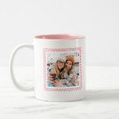 Modern rose Best Friends Bestie Photo Mug (Gauche)