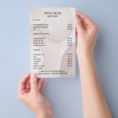 Modern Rosegold Glitter Flyer (Hand)