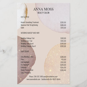 Modern Rosegold Glitter Flyer