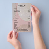 Modern Rosegold Glitter Flyer (Hand)