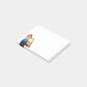 Modern Rosie de Riveter Post-it® Notes (Schuin)