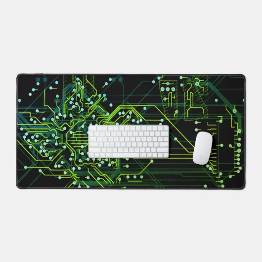 Modern Routing Process Elektronisch Geek Groen Zwa Bureaumat (Keyboard & Muis)