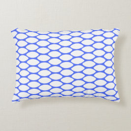 Modern Royal Blue Pattern Accent Pillow Kussen