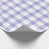 Modern Royal Blue Pset |Groot patroon| Cadeaupapier (Hoek)