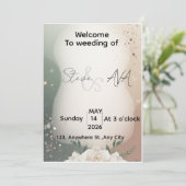 Modern Royal Wedding Invitation  Luxury Elegant D (Debout devant)