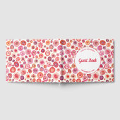 Modern Roze Abstract Bruiloft Gastenboek (Volledig)